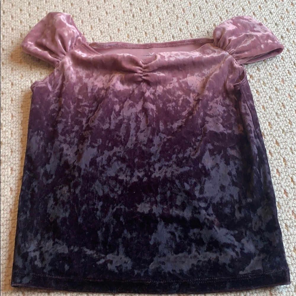 Ombré off the shoulder tank